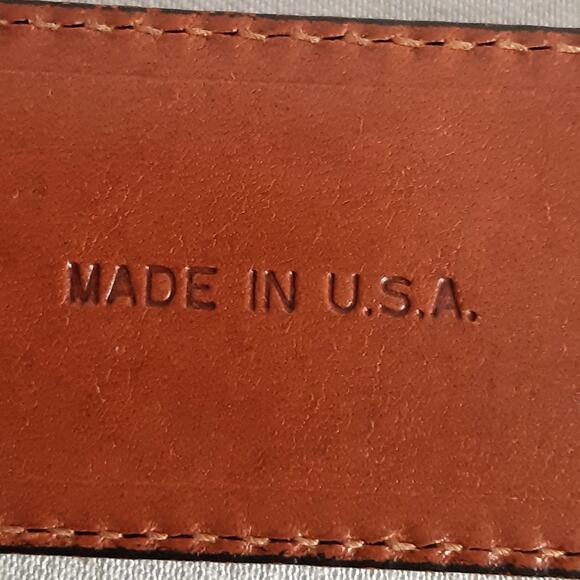 Mens Imported Lizard Grain Calfskin Belt 32 Waist Black Double Loop - Picture 9 of 13